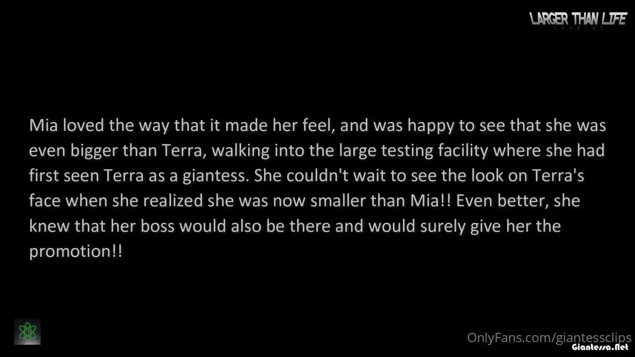 Larger Than Life – Growing Giantesses Want the Promotion starring Mia Hope