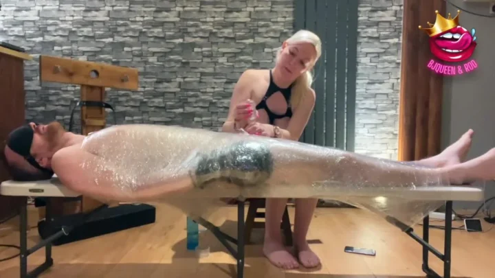 bjqueenandrod Handjob Compilation Bondage Wrapped Edging  Ruined Orgasm