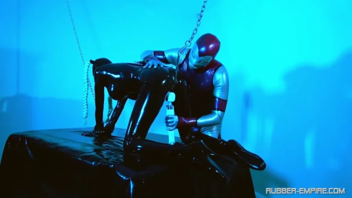 Kink  The Blue Room  Ass hooked and vibed. Starring Rubber Jeff and LatexLara