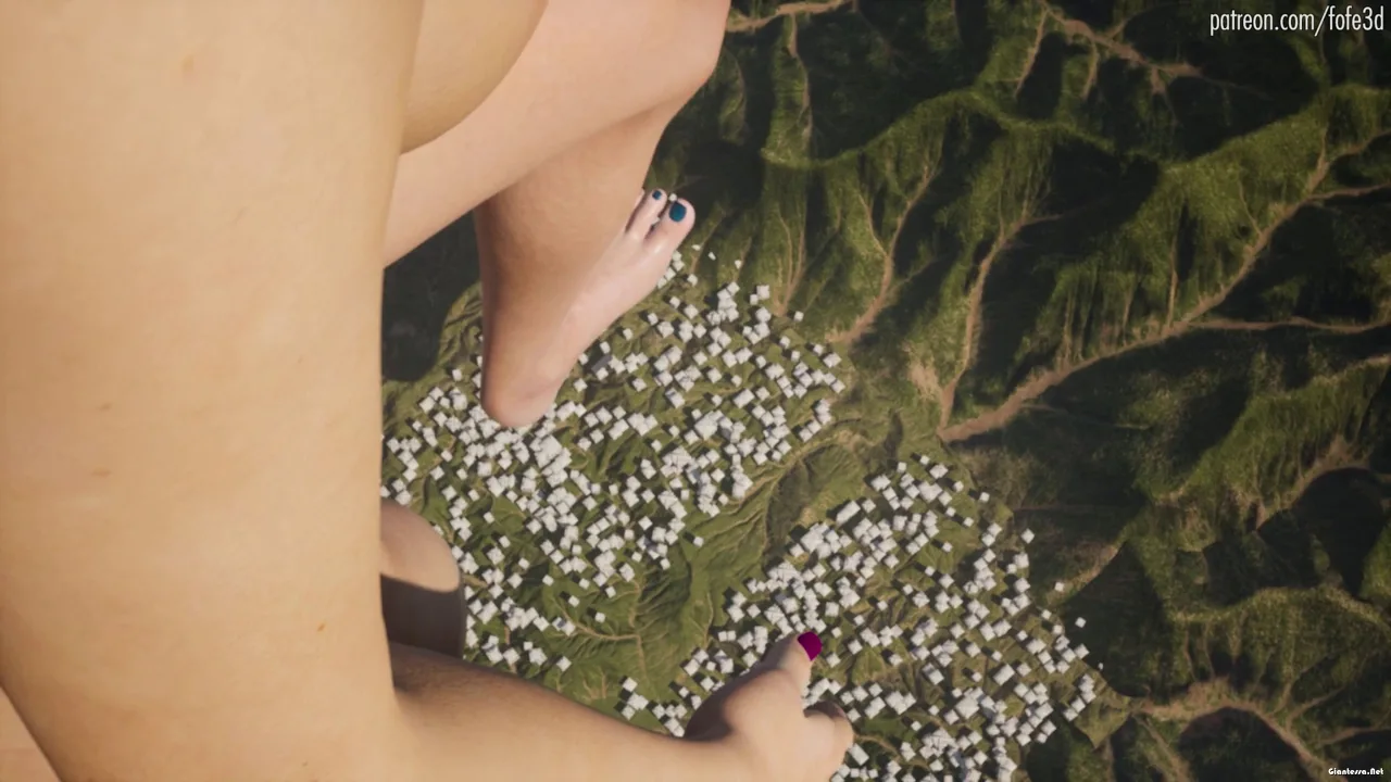 FoFe3D – Giantess Walking on a Town