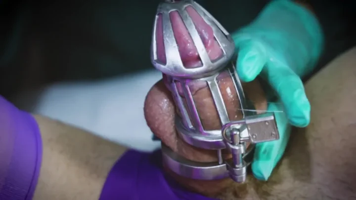 Domina Fire medical femdom Sadistic Nurse   Sounding in Chastity