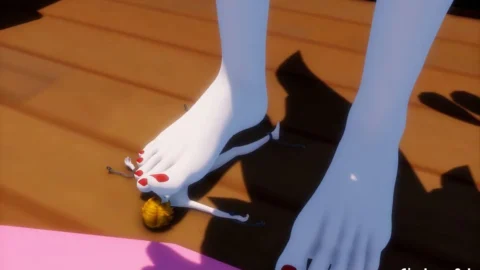 Mito Trample – Giantess Sparle Footjob Trample